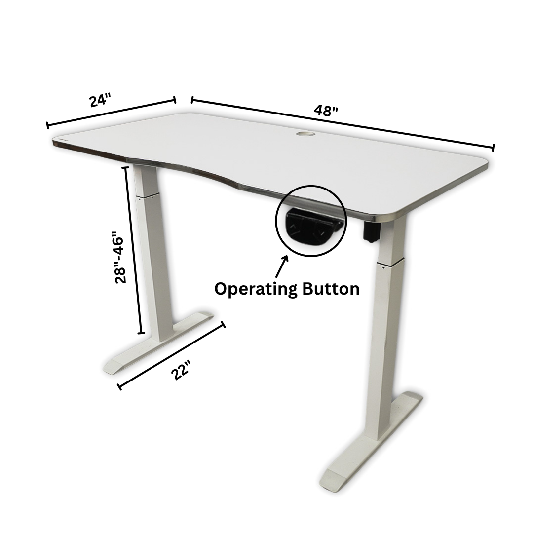 Electric Height-Adjustable Elevating Desk (FT-Y101) White