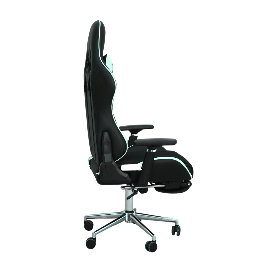 FURNITEX - Gaming Chair with 4D Armrest and Foot Rest (FT-G2 PRO )Glossy Off White - best office chair in bangladesh, executive chair for office, childs table and chair set, Gaming Chair, Digital Safety Locker, Bar Stool, leather boss chair, Restaurant Chair, Large Antique Wall Mirror -Furnitex Limited