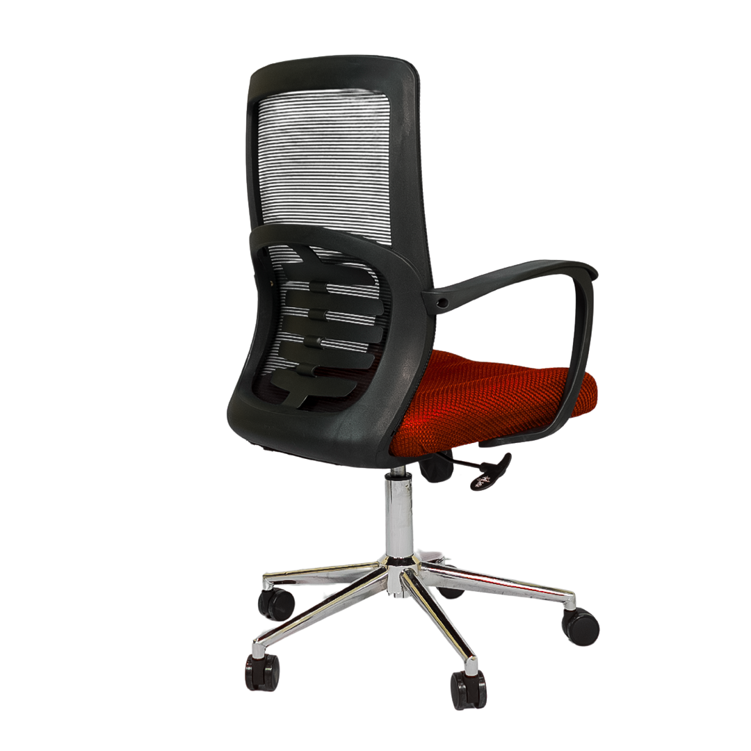 Hydraulic Chair (FT-J166-B) Red Mesh - best office chair in bangladesh, executive chair for office, childs table and chair set, Gaming Chair, Digital Safety Locker, Bar Stool, leather boss chair, Restaurant Chair, Large Antique Wall Mirror -Furnitex Limited
