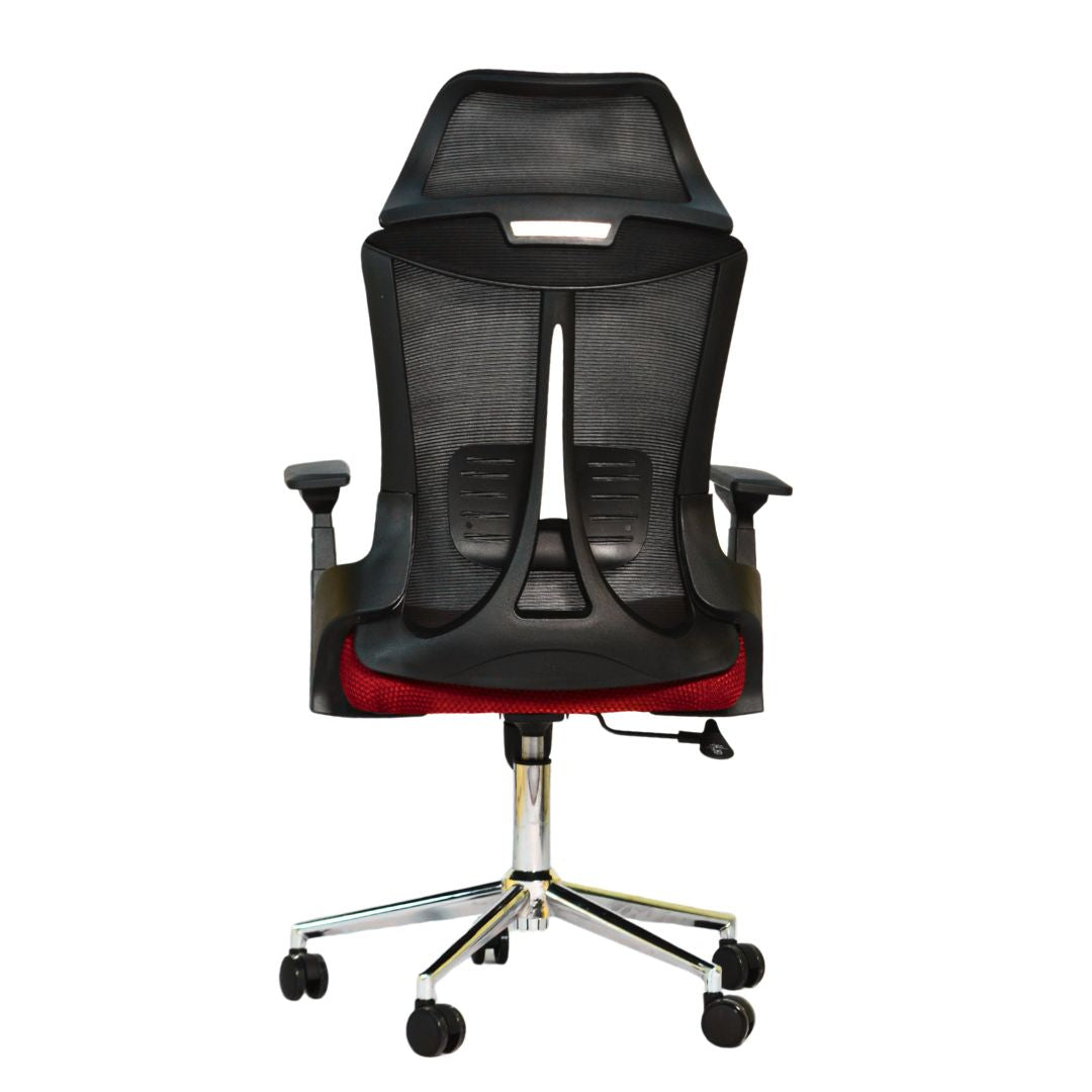 Executive Office Chair (FT-HJ053A) Black and (Red Mesh)