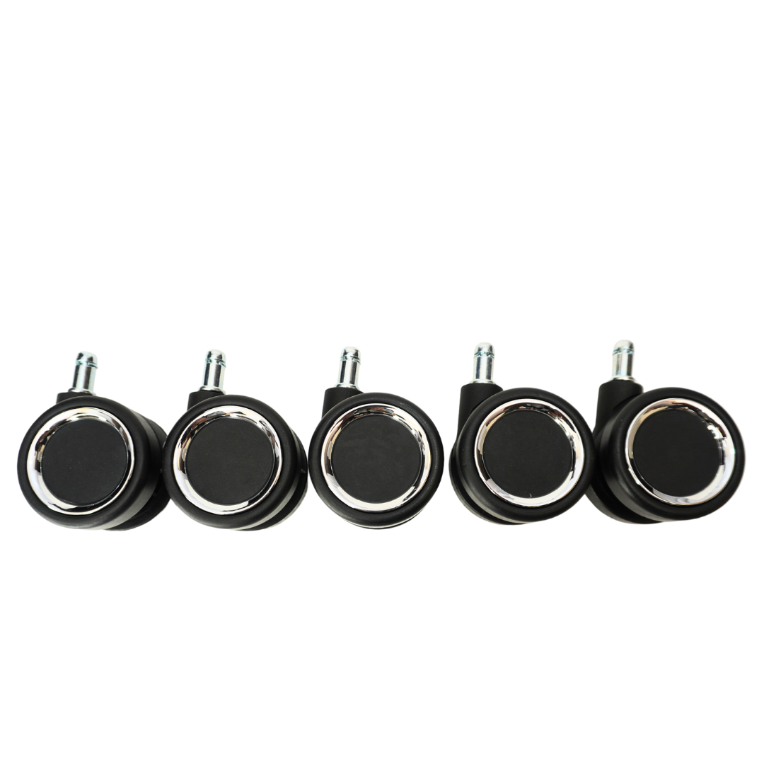 Caster Wheels for High Lever Office Chair 60mm PU Soft Noise Free x5 - best office chair in bangladesh,  executive chair for office, childs table and chair set, Gaming Chair, Digital Safety Locker, Bar Stool, leather boss chair, Restaurant Chair, Large Antique Wall Mirror -Furnitex Limited