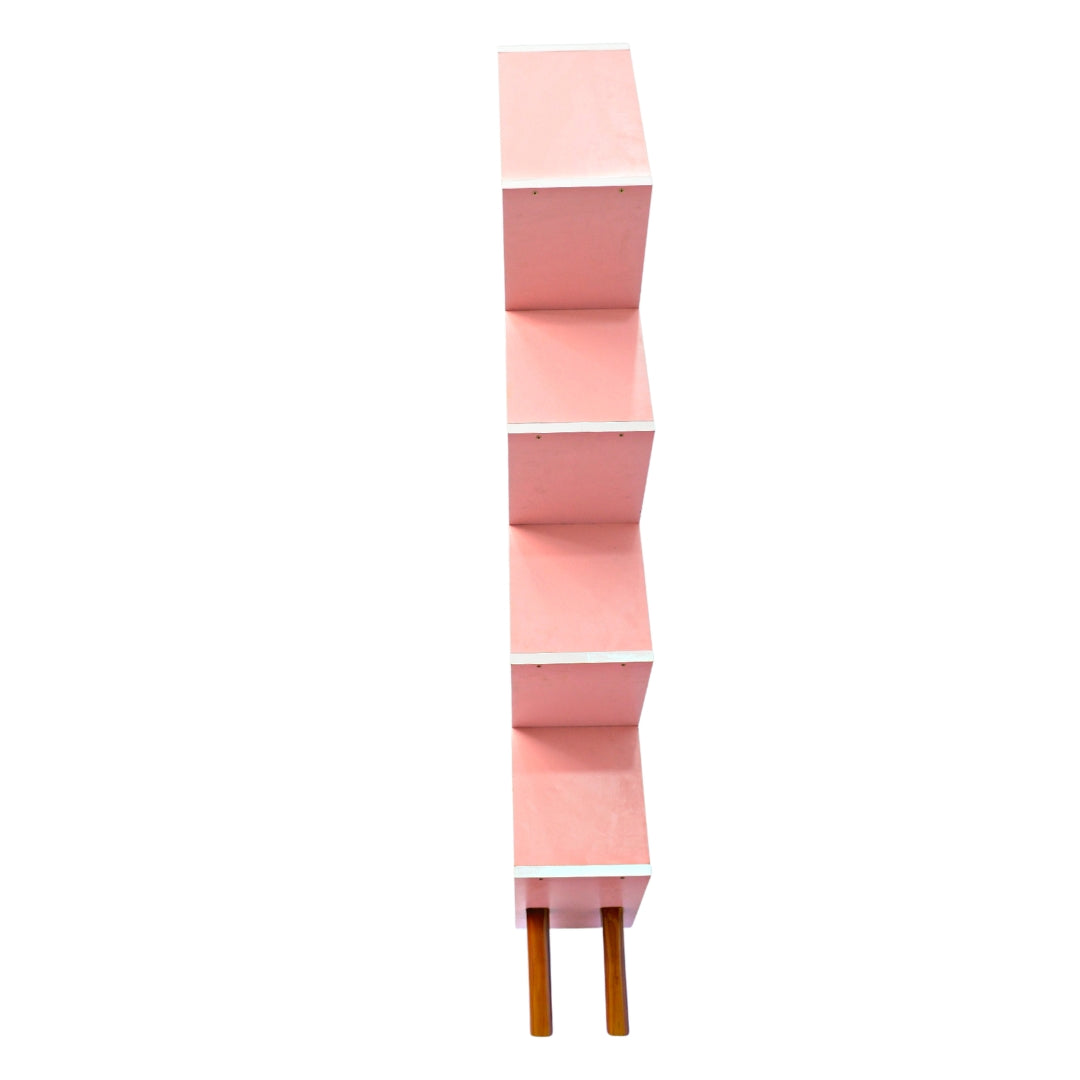 Diamond Shaped Pink Bookself(FT-WB001) - best office chair in bangladesh, executive chair for office, childs table and chair set, Gaming Chair, Digital Safety Locker, Bar Stool, leather boss chair, Restaurant Chair, Large Antique Wall Mirror -Furnitex Limited
