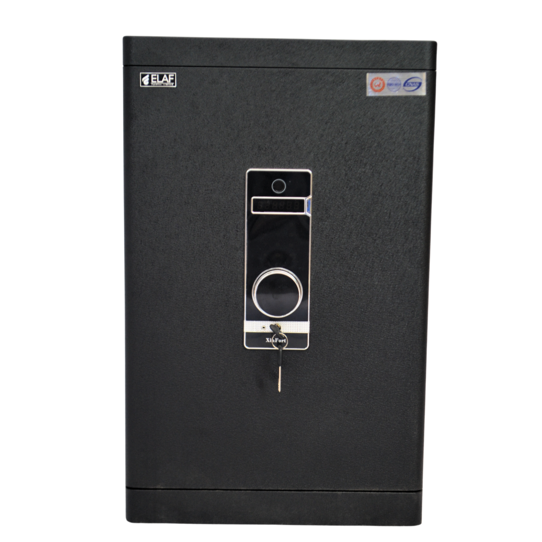 ELAF FINGERPRINT SAFETY LOCKER (FT-F700) Black - best office chair in bangladesh, executive chair for office, childs table and chair set, Gaming Chair, Digital Safety Locker, Bar Stool, leather boss chair, Restaurant Chair, Large Antique Wall Mirror -Furnitex Limited