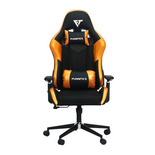 FURNITEX - Gaming Chair with 4D Armrest (FT-G1) Glossy Orange - best office chair in bangladesh, executive chair for office, childs table and chair set, Gaming Chair, Digital Safety Locker, Bar Stool, leather boss chair, Restaurant Chair, Large Antique Wall Mirror -Furnitex Limited