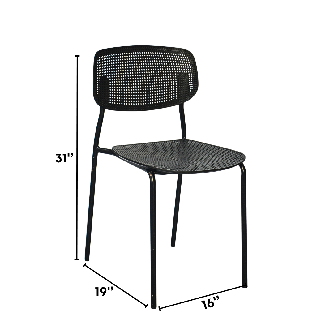 Plastic Ace Restaurant Chair (FT-PCC01) Black Furnitex Limited