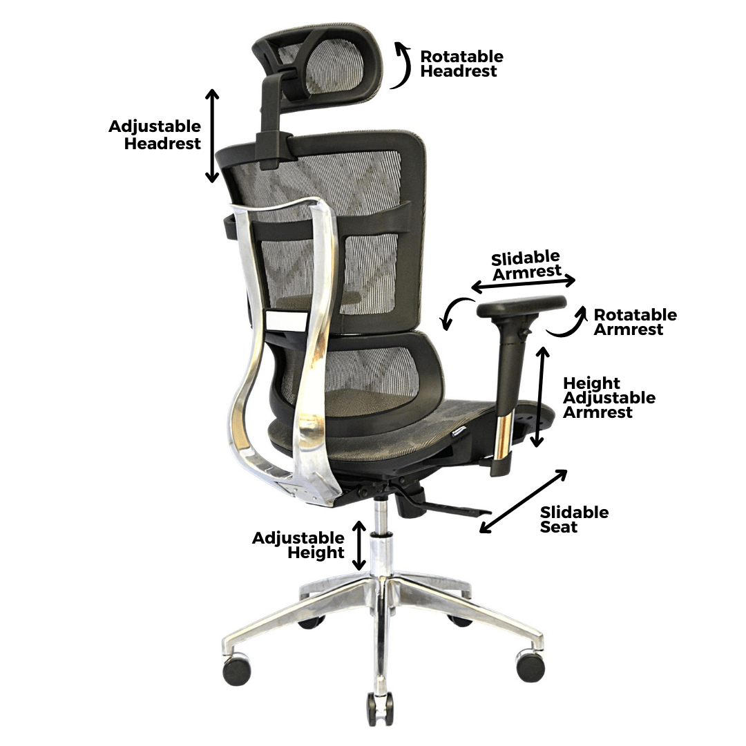 Complete Multifunction Chair (FT-HC03) Lava Gray Furnitex Limited