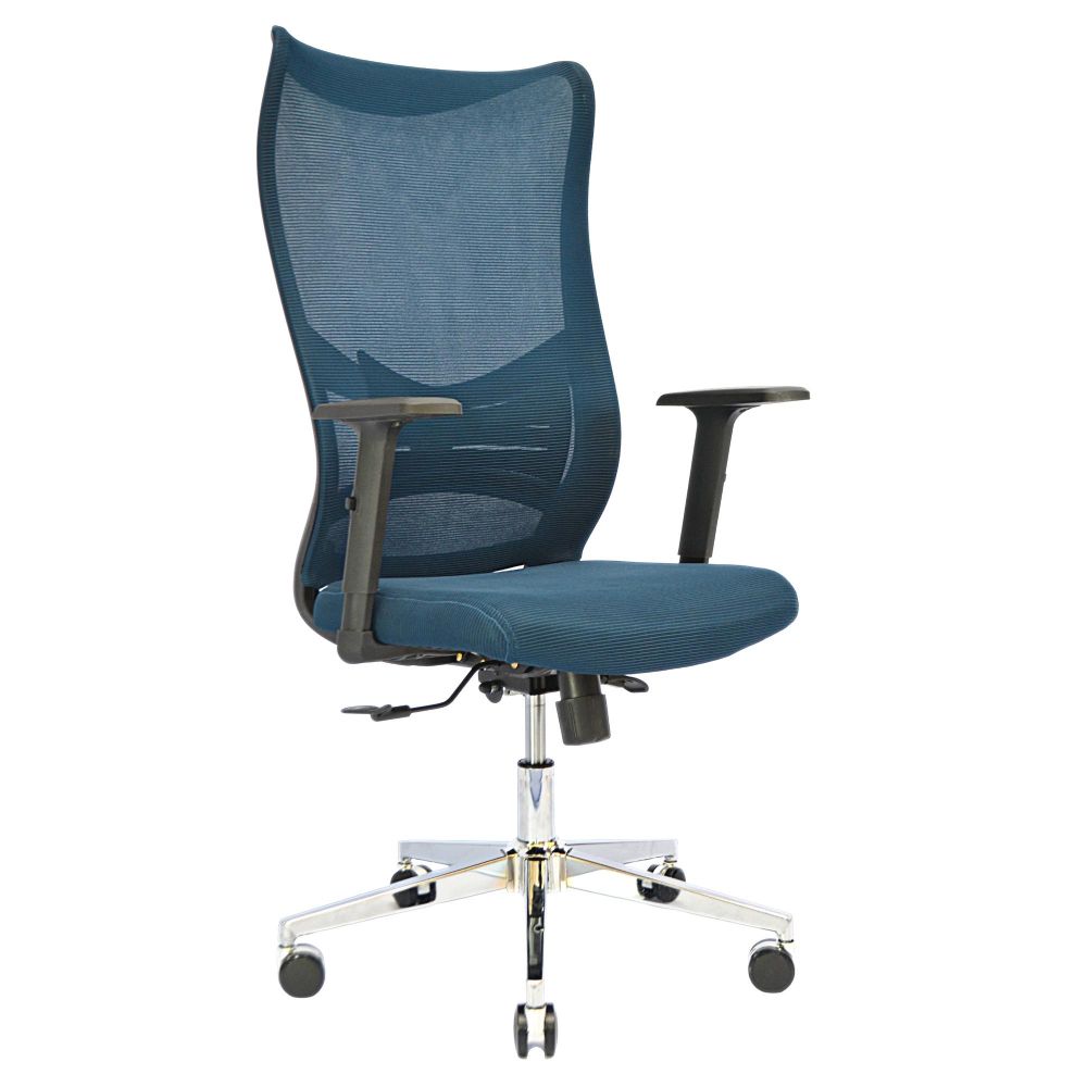 Executive Mesh Office Chair (FT-H987) Ocean Blue - best office chair in bangladesh, executive chair for office, childs table and chair set, Gaming Chair, Digital Safety Locker, Bar Stool, leather boss chair, Restaurant Chair, Large Antique Wall Mirror -Furnitex Limited