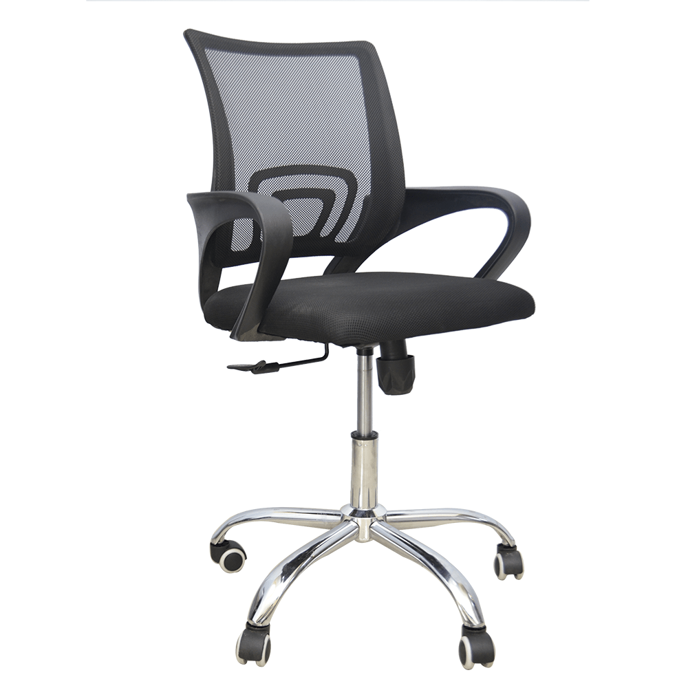 Hydraulic Chair (FT-H4006) Black - best office chair in bangladesh, executive chair for office, childs table and chair set, Gaming Chair, Digital Safety Locker, Bar Stool, leather boss chair, Restaurant Chair, Large Antique Wall Mirror -Furnitex Limited