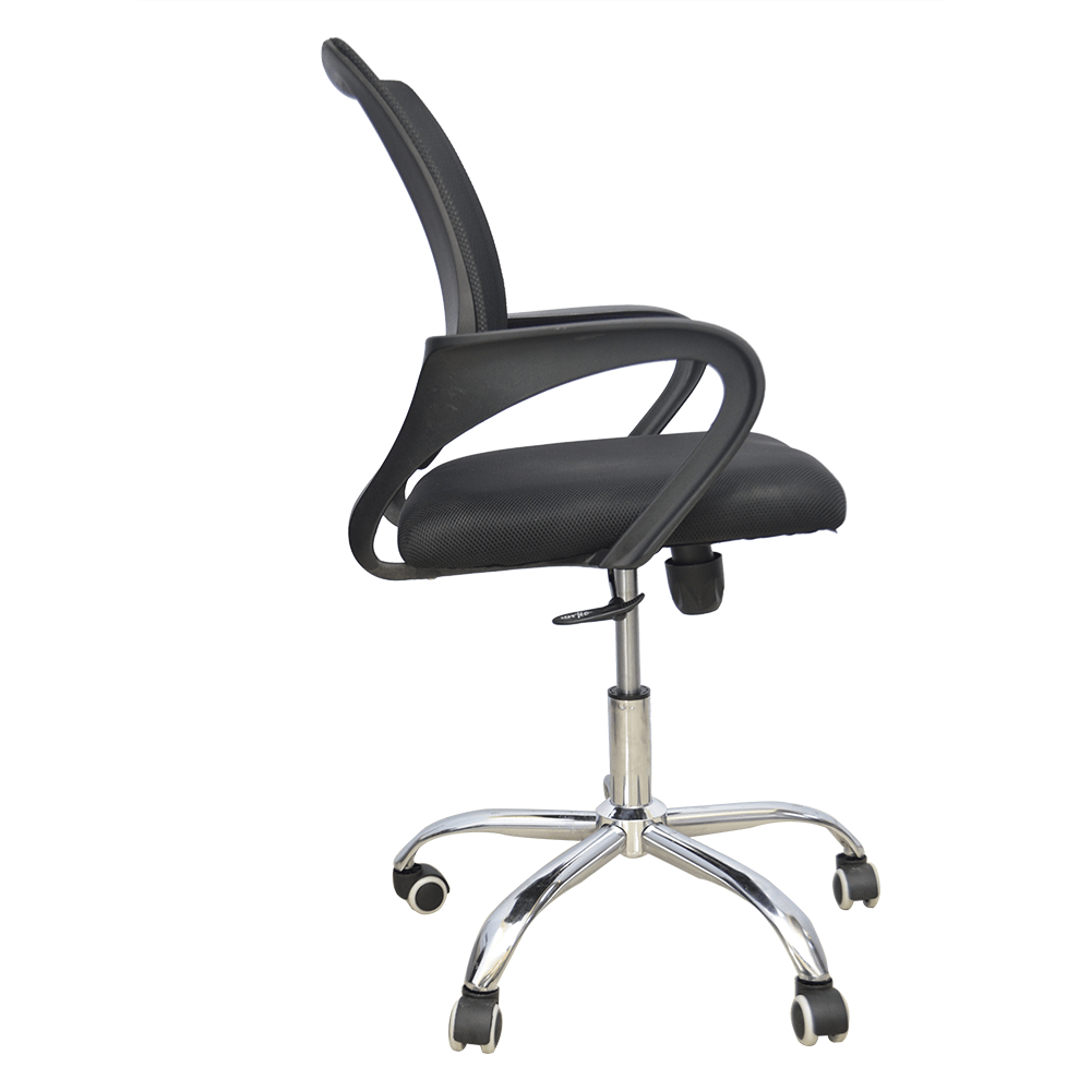 Hydraulic Chair (FT-H4006) Black - best office chair in bangladesh, executive chair for office, childs table and chair set, Gaming Chair, Digital Safety Locker, Bar Stool, leather boss chair, Restaurant Chair, Large Antique Wall Mirror -Furnitex Limited