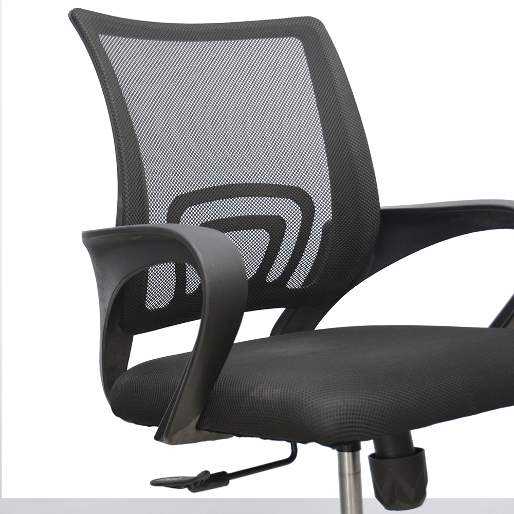 Hydraulic Chair (FT-H4006) Black - best office chair in bangladesh, executive chair for office, childs table and chair set, Gaming Chair, Digital Safety Locker, Bar Stool, leather boss chair, Restaurant Chair, Large Antique Wall Mirror -Furnitex Limited
