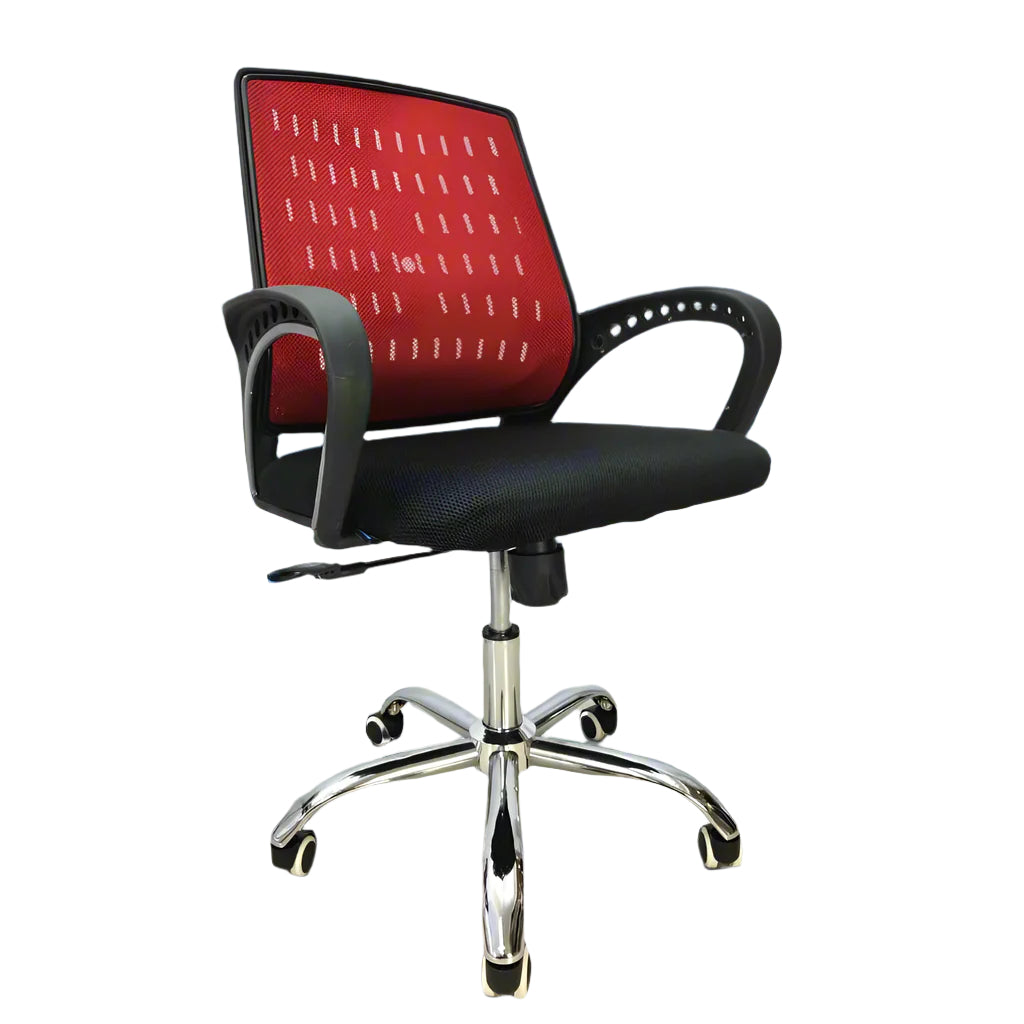 Office Chair Commercial Furniture Mesh (FT-H898) Red - best office chair in bangladesh, executive chair for office, childs table and chair set, Gaming Chair, Digital Safety Locker, Bar Stool, leather boss chair, Restaurant Chair, Large Antique Wall Mirror -Furnitex Limited