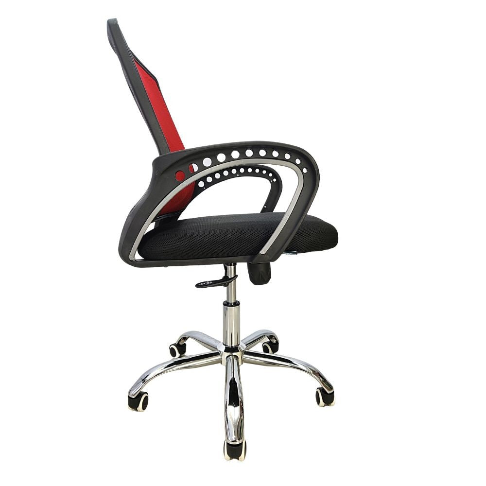 Office Chair Commercial Furniture Mesh (FT-H898) Red - best office chair in bangladesh, executive chair for office, childs table and chair set, Gaming Chair, Digital Safety Locker, Bar Stool, leather boss chair, Restaurant Chair, Large Antique Wall Mirror -Furnitex Limited