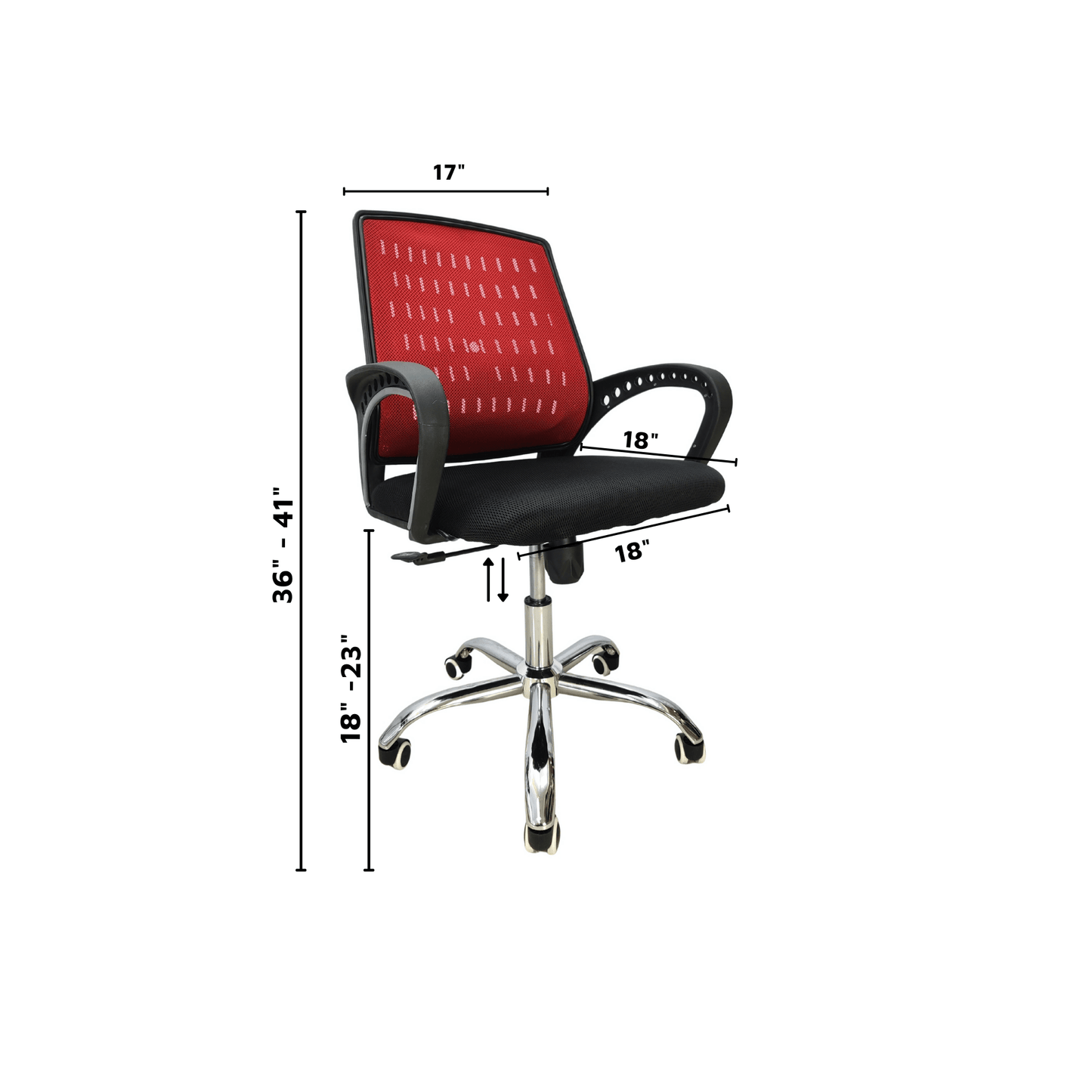 Office Chair Commercial Furniture Mesh (FT-H898) Red - best office chair in bangladesh, executive chair for office, childs table and chair set, Gaming Chair, Digital Safety Locker, Bar Stool, leather boss chair, Restaurant Chair, Large Antique Wall Mirror -Furnitex Limited