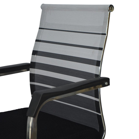 Ergonomic Office Visiting Chair FT-V1113 Black by Furnitex Bangladesh