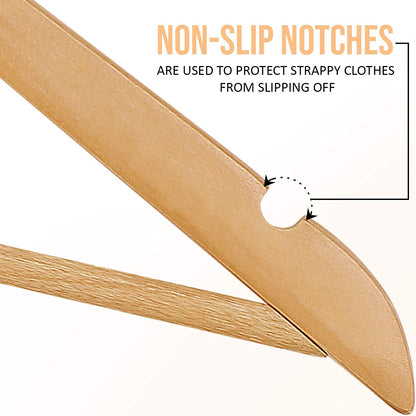 10 Pieces Premium Wooden Hangers with 360-Degree Rotatable Hook - best office chair in bangladesh,  executive chair for office, childs table and chair set, Gaming Chair, Digital Safety Locker, Bar Stool, leather boss chair, Restaurant Chair, Large Antique Wall Mirror -Furnitex Limited
