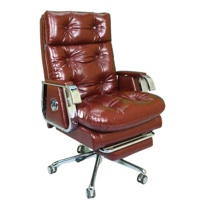 Comfortable Luxury Boss Chair (FT-HM09) Pro Chocolate - best office chair in bangladesh,  executive chair for office, childs table and chair set, Gaming Chair, Digital Safety Locker, Bar Stool, leather boss chair, Restaurant Chair, Large Antique Wall Mirror -Furnitex Limited