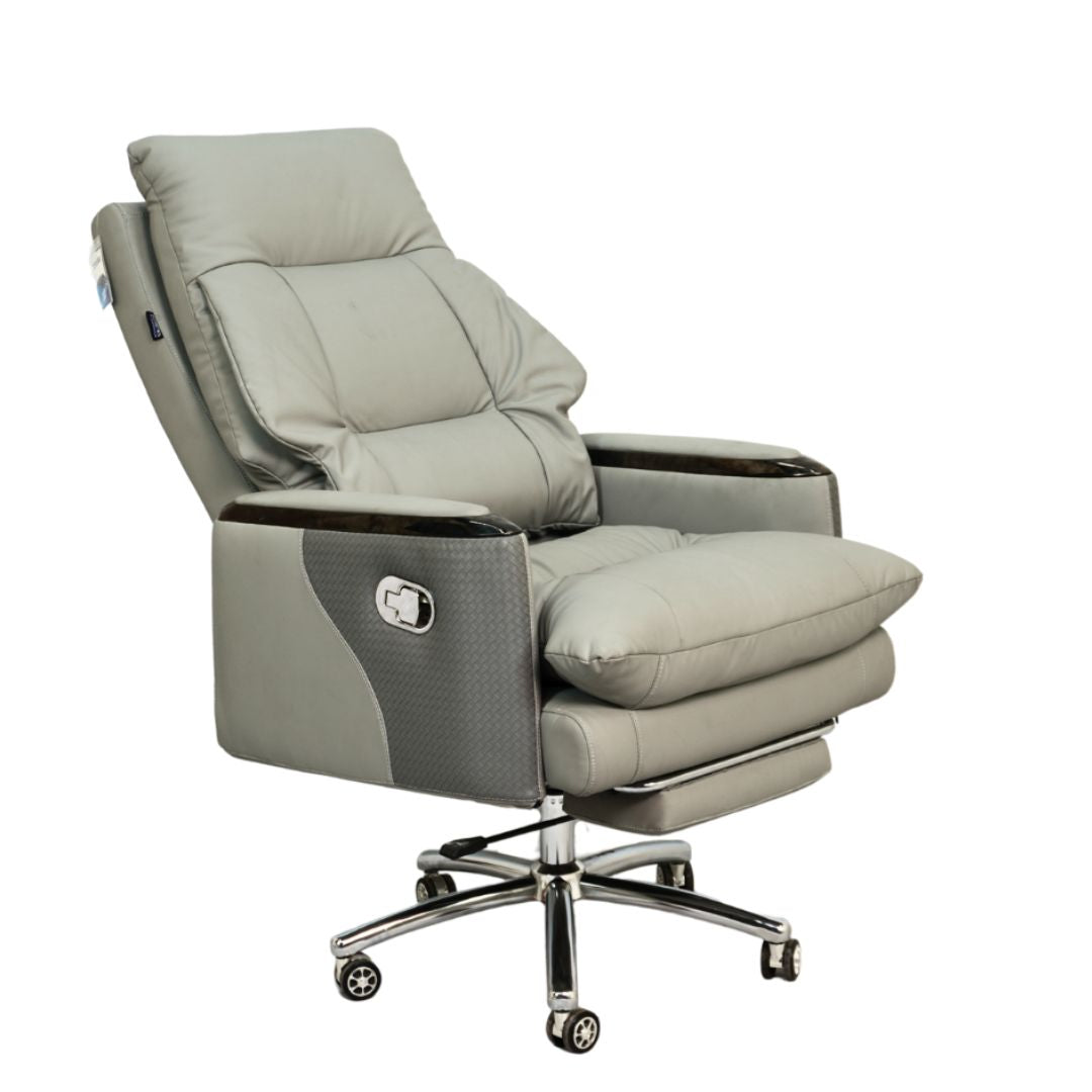 Executive Luxury Boss Chair with Footrest (FT-H0628) Gray