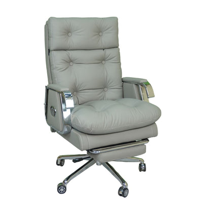Comfortable Luxury Boss Chair (FT-HM09) Pro Gray - best office chair in bangladesh,  executive chair for office, childs table and chair set, Gaming Chair, Digital Safety Locker, Bar Stool, leather boss chair, Restaurant Chair, Large Antique Wall Mirror -Furnitex Limited