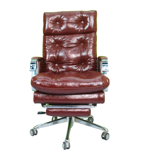 Comfortable Luxury Boss Chair (FT-HM09) Pro Chocolate - best office chair in bangladesh,  executive chair for office, childs table and chair set, Gaming Chair, Digital Safety Locker, Bar Stool, leather boss chair, Restaurant Chair, Large Antique Wall Mirror -Furnitex Limited
