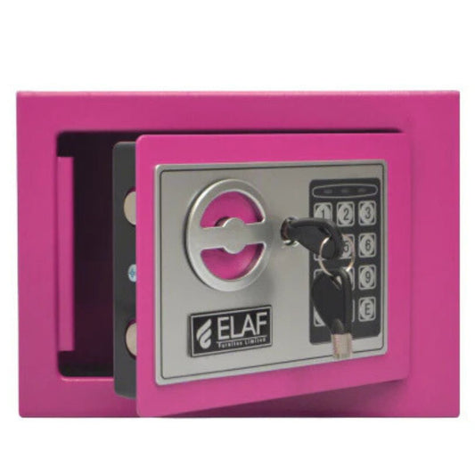 ELAF Small Safety Box with Electronic Keypad (FT-L17ET) Pink - best office chair in bangladesh,  executive chair for office, childs table and chair set, Gaming Chair, Digital Safety Locker, Bar Stool, leather boss chair, Restaurant Chair, Large Antique Wall Mirror -Furnitex Limited