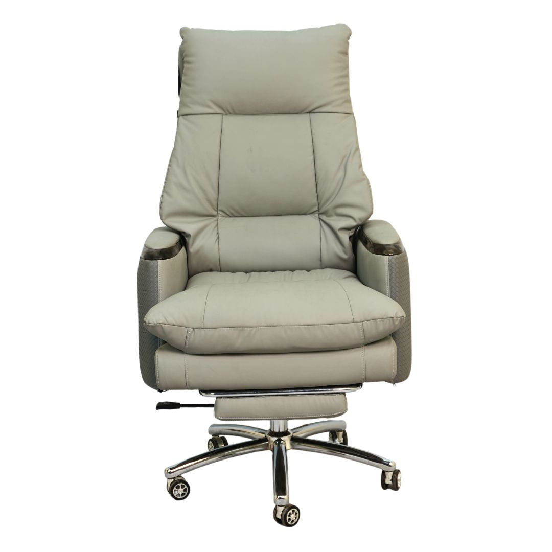 Executive Luxury Boss Chair with Footrest (FT-H0628) Gray