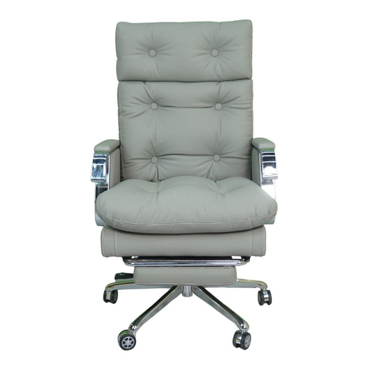 Comfortable Luxury Boss Chair (FT-HM09) Pro Gray - best office chair in bangladesh,  executive chair for office, childs table and chair set, Gaming Chair, Digital Safety Locker, Bar Stool, leather boss chair, Restaurant Chair, Large Antique Wall Mirror -Furnitex Limited