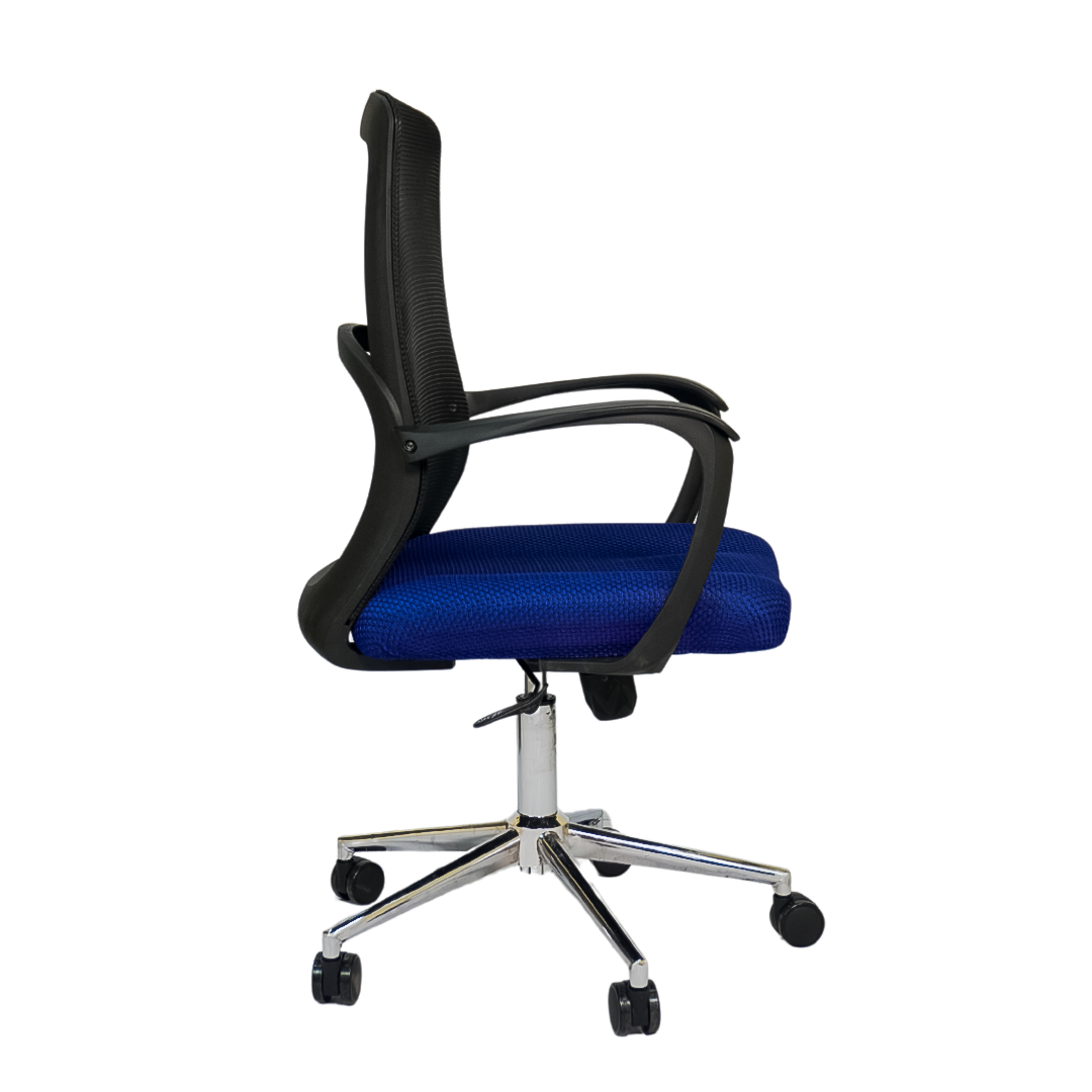 Hydraulic Chair (FT-J166-B) Blue Mesh - best office chair in bangladesh,  executive chair for office, childs table and chair set, Gaming Chair, Digital Safety Locker, Bar Stool, leather boss chair, Restaurant Chair, Large Antique Wall Mirror -Furnitex Limited