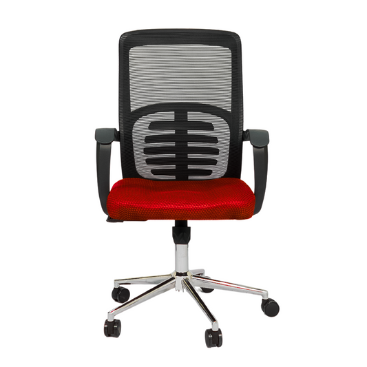 Hydraulic Chair (FT-J166-B) Red Mesh - best office chair in bangladesh,  executive chair for office, childs table and chair set, Gaming Chair, Digital Safety Locker, Bar Stool, leather boss chair, Restaurant Chair, Large Antique Wall Mirror -Furnitex Limited