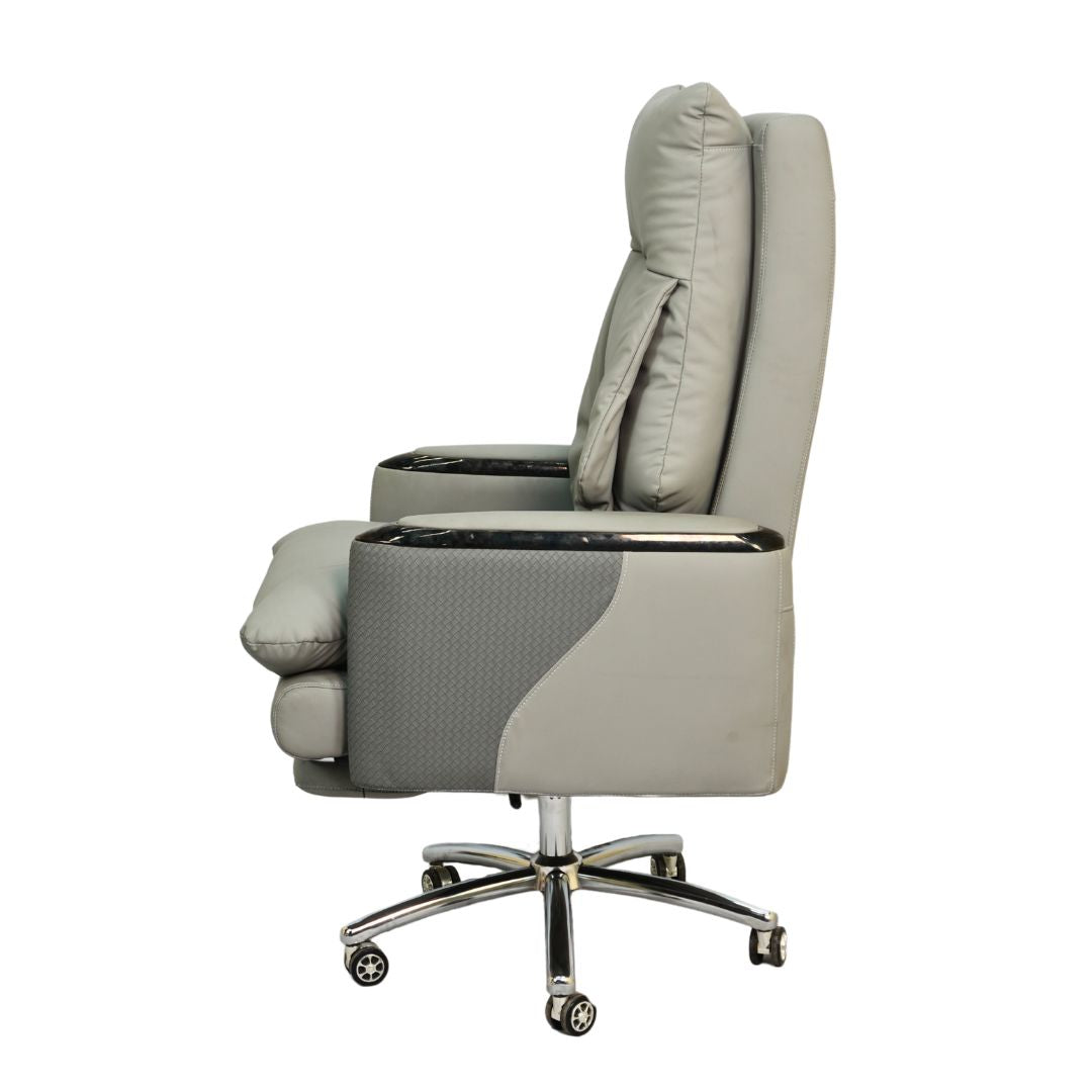 Executive Luxury Boss Chair with Footrest (FT-H0628) Gray