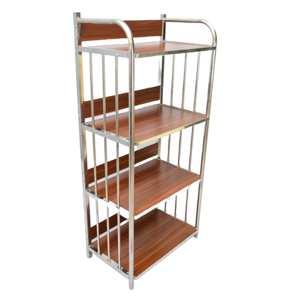 4-Layer Oven Rack Trolley (FT-OT001) – Melamine Board & Stainless Steel - best office chair in bangladesh,  executive chair for office, childs table and chair set, Gaming Chair, Digital Safety Locker, Bar Stool, leather boss chair, Restaurant Chair, Large Antique Wall Mirror -Furnitex Limited