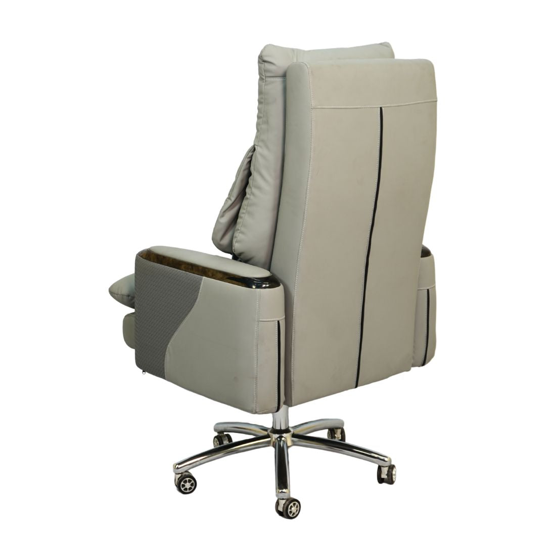 Executive Luxury Boss Chair with Footrest (FT-H0628) Gray