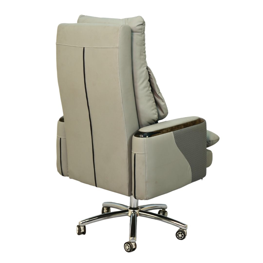 Executive Luxury Boss Chair with Footrest (FT-H0628) Gray