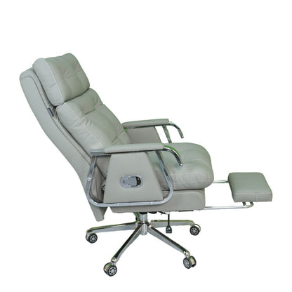 Comfortable Luxury Boss Chair (FT-HM09) Pro Gray - best office chair in bangladesh,  executive chair for office, childs table and chair set, Gaming Chair, Digital Safety Locker, Bar Stool, leather boss chair, Restaurant Chair, Large Antique Wall Mirror -Furnitex Limited