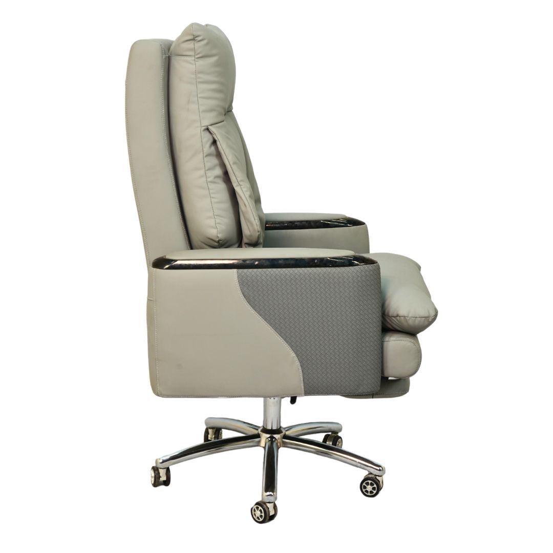 Executive Luxury Boss Chair with Footrest (FT-H0628) Gray