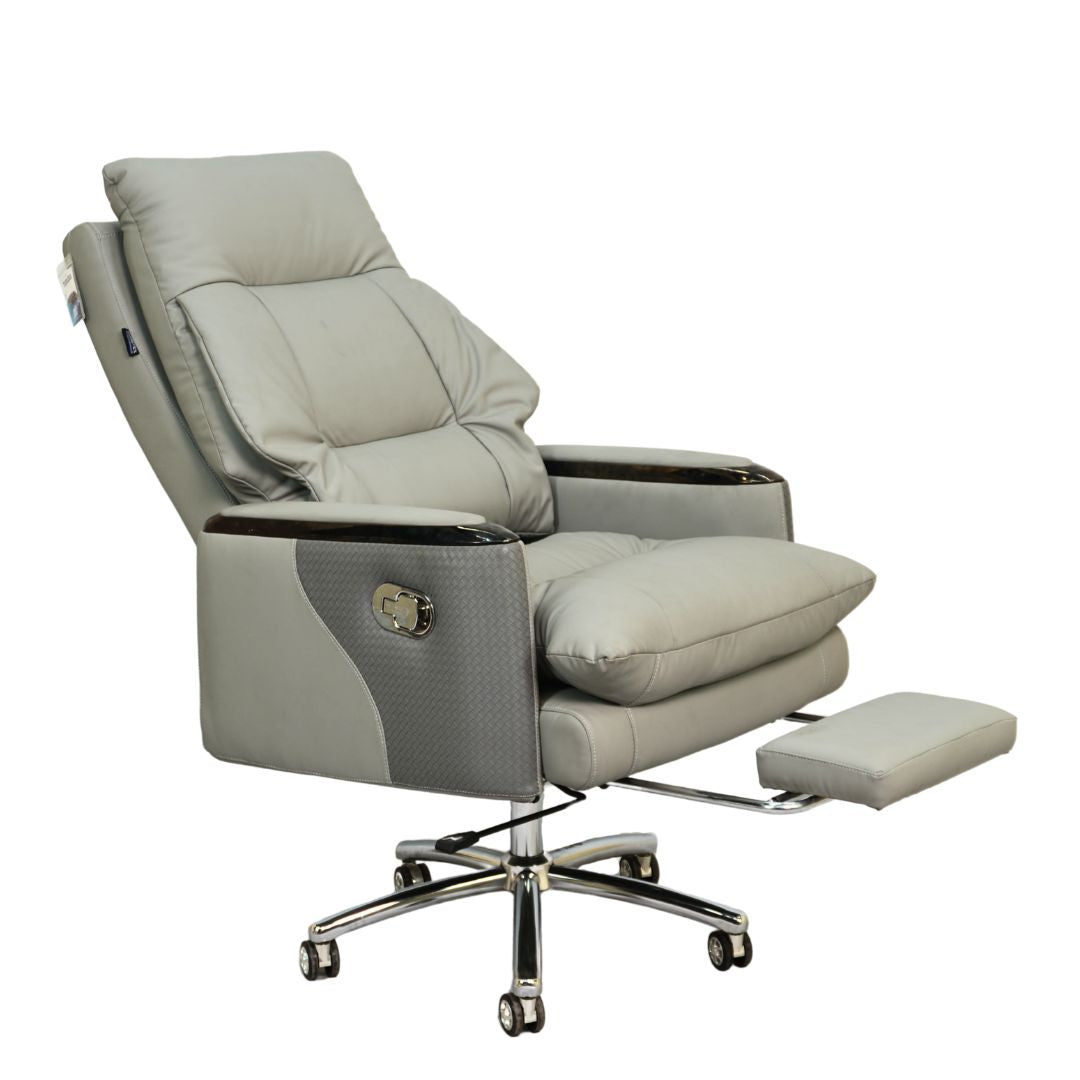 Executive Luxury Boss Chair with Footrest (FT-H0628) Gray