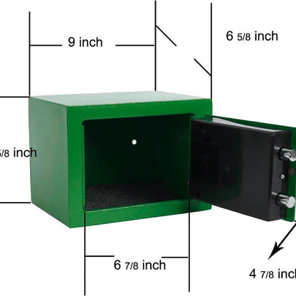 ELAF Small Safety Box with Electronic Keypad (FT-L17ET) Green - best office chair in bangladesh,  executive chair for office, childs table and chair set, Gaming Chair, Digital Safety Locker, Bar Stool, leather boss chair, Restaurant Chair, Large Antique Wall Mirror -Furnitex Limited