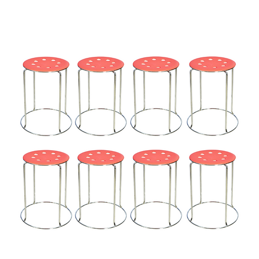 8 Combo Ring Stool (FT- S03) Orange - best office chair in bangladesh,  executive chair for office, childs table and chair set, Gaming Chair, Digital Safety Locker, Bar Stool, leather boss chair, Restaurant Chair, Large Antique Wall Mirror -Furnitex Limited