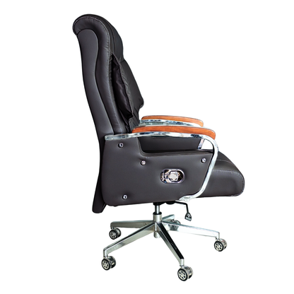 Comfortable Luxury Boss Chair (FT-H186) Black - best office chair in bangladesh,  executive chair for office, childs table and chair set, Gaming Chair, Digital Safety Locker, Bar Stool, leather boss chair, Restaurant Chair, Large Antique Wall Mirror -Furnitex Limited