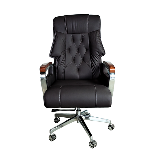 Comfortable Luxury Boss Chair (FT-H186) Black - best office chair in bangladesh,  executive chair for office, childs table and chair set, Gaming Chair, Digital Safety Locker, Bar Stool, leather boss chair, Restaurant Chair, Large Antique Wall Mirror -Furnitex Limited