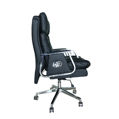 Comfortable Luxury Boss Chair (FT-HM09) Black - best office chair in bangladesh,  executive chair for office, childs table and chair set, Gaming Chair, Digital Safety Locker, Bar Stool, leather boss chair, Restaurant Chair, Large Antique Wall Mirror -Furnitex Limited