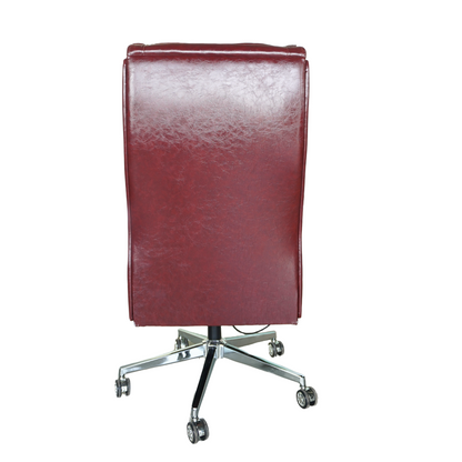 Comfortable Luxury Boss Chair (FT-HM09) Chocolate - best office chair in bangladesh,  executive chair for office, childs table and chair set, Gaming Chair, Digital Safety Locker, Bar Stool, leather boss chair, Restaurant Chair, Large Antique Wall Mirror -Furnitex Limited