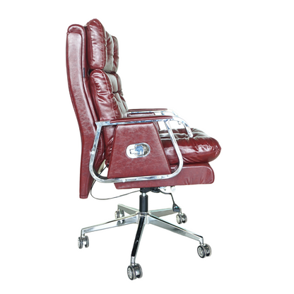 Comfortable Luxury Boss Chair (FT-HM09) Chocolate - best office chair in bangladesh,  executive chair for office, childs table and chair set, Gaming Chair, Digital Safety Locker, Bar Stool, leather boss chair, Restaurant Chair, Large Antique Wall Mirror -Furnitex Limited