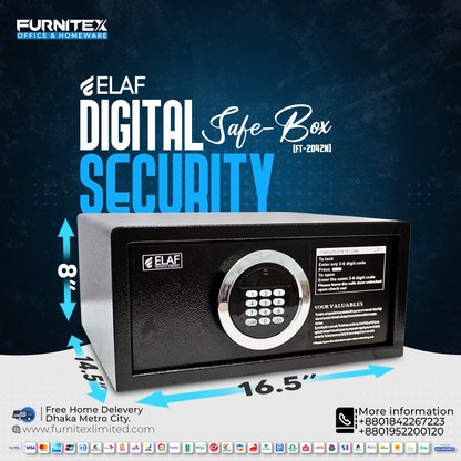 Digital Safety Locker (FT-2042N) - best office chair in bangladesh,  executive chair for office, childs table and chair set, Gaming Chair, Digital Safety Locker, Bar Stool, leather boss chair, Restaurant Chair, Large Antique Wall Mirror -Furnitex Limited