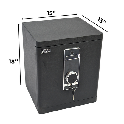 ELAF FINGERPRINT SAFETY LOCKER (FT-F450) Black - best office chair in bangladesh,  executive chair for office, childs table and chair set, Gaming Chair, Digital Safety Locker, Bar Stool, leather boss chair, Restaurant Chair, Large Antique Wall Mirror -Furnitex Limited