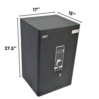 ELAF FINGERPRINT SAFETY LOCKER (FT-F700) Black - best office chair in bangladesh,  executive chair for office, childs table and chair set, Gaming Chair, Digital Safety Locker, Bar Stool, leather boss chair, Restaurant Chair, Large Antique Wall Mirror -Furnitex Limited