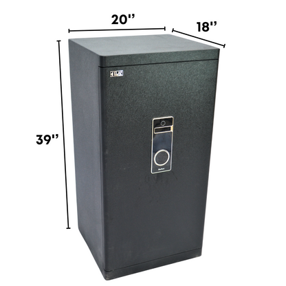 ELAF Fingerprint Digital Safety Locker (FT-F1000) Black - best office chair in bangladesh,  executive chair for office, childs table and chair set, Gaming Chair, Digital Safety Locker, Bar Stool, leather boss chair, Restaurant Chair, Large Antique Wall Mirror -Furnitex Limited