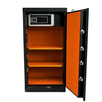 ELAF Fingerprint Digital Safety Locker (FT-F1000) Black - best office chair in bangladesh,  executive chair for office, childs table and chair set, Gaming Chair, Digital Safety Locker, Bar Stool, leather boss chair, Restaurant Chair, Large Antique Wall Mirror -Furnitex Limited