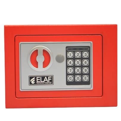 ELAF Small Safety Box with Electronic Keypad (FT-L17ET) Red - best office chair in bangladesh,  executive chair for office, childs table and chair set, Gaming Chair, Digital Safety Locker, Bar Stool, leather boss chair, Restaurant Chair, Large Antique Wall Mirror -Furnitex Limited