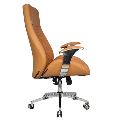 Executive Luxury Chair (FT-H1906)- Beige - best office chair in bangladesh,  executive chair for office, childs table and chair set, Gaming Chair, Digital Safety Locker, Bar Stool, leather boss chair, Restaurant Chair, Large Antique Wall Mirror -Furnitex Limited