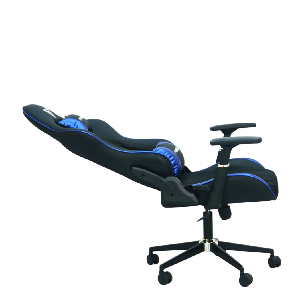 Best Gaming Chair Front 180 Degree BackTilt View (FT-G3 )Glossy Blue